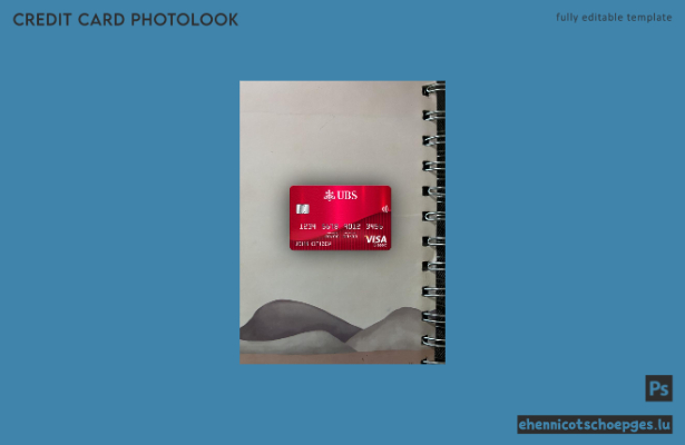 Schweiz UBS Bank Visa Classic Karte Fotoansicht Beispielvorschau